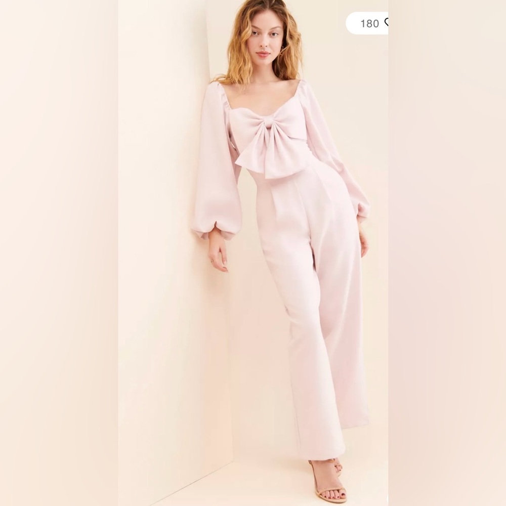 Free People x Sister Jane Theatre Bow Jumpsuit